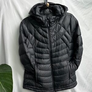 Paradox Black Quilted Hooded Puffer Coat